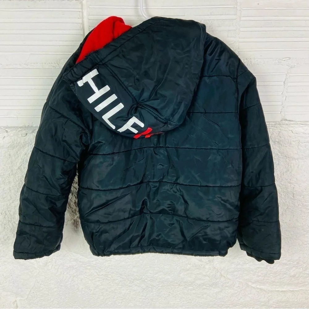 Tommy Hilfiger Kids Puffer Jacket with Red, White, and Blue HILFIGER Accents 7